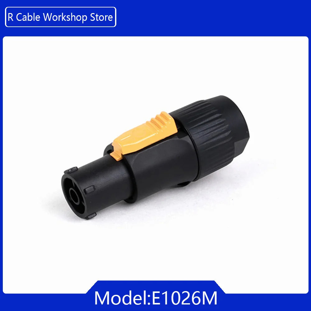 1pc 3Pins Male Powercon Power Supply Plug Industrial Audio LED Large Screen Lighting PA66 Material IP65 Grade
