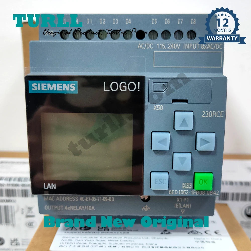 SIEMENS PLC logo, 6ED1052-1MD08/1CC08/1FB08/1HB08/0BA2, 6ED1055-1FB00/1MB00/1MA00/1MM00/1NB10/1FB10-0BA2, Original Brand New