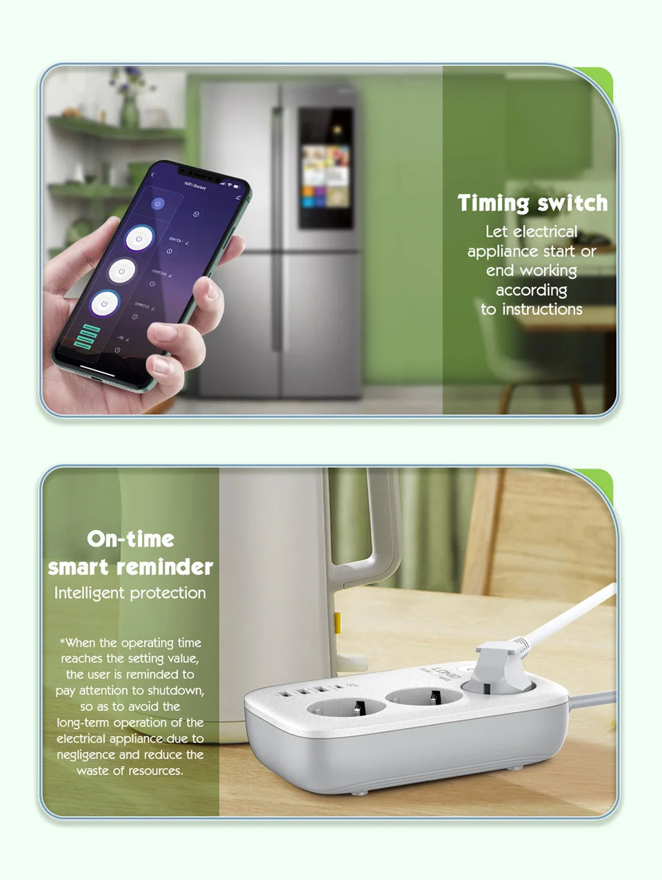 LDNIO Smart Plug Power Strip Tuya Wifi Remote Control Timer Socket Line Filter Smart Home Switch EU KR UK US Outlet USB Adaptor