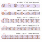 WS2812B WS2811 WS2815 WS2813 RGBIC LED Strip Lights 30/60/144 Pixels Per Meter Individually Addressable Smart Lights 5V/12V LED