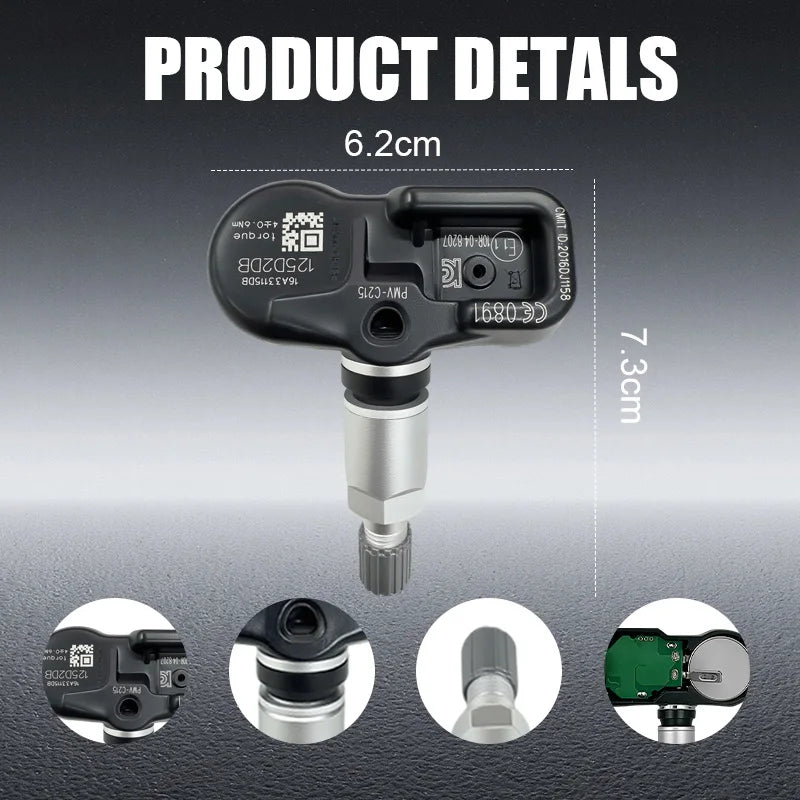 1/4PCS PMV-C215 433MHz Tire Pressure Monitoring Sensor TPMS For Toyota Corolla RAV4 C-HR Camry Lexus Compatible With 4260748020