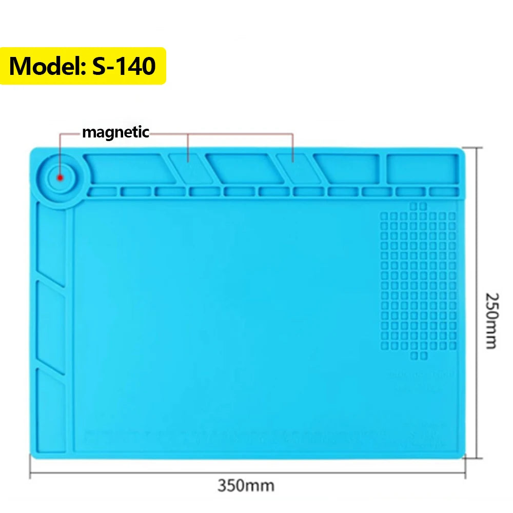 Drone Professional Maintenance Work Pad with Magnetic Insulation Heat-resistant Workbench Anti-scalding Mat for Soldering