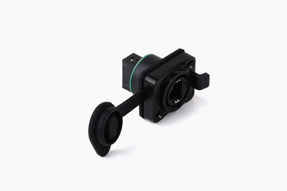 1pc D Type RJ45 Network 8P8C Female Panel Mount PCB Socket RJ45 CAT5/5E/6 Ethernet Extension Adapter Industrial RJ45 Connector