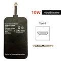 10W 5V Wireless Receiver Coil for IPhone5 6 7 Type C Universal Wireless Charging Adapter for Samsung Huawei Xiaomi
