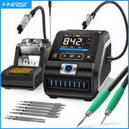 FNIRSI DWS-200 Soldering Station 200W C210 C245 Solder Iron Handle With Soldering Helping Hand Electronic Welding Rework Station