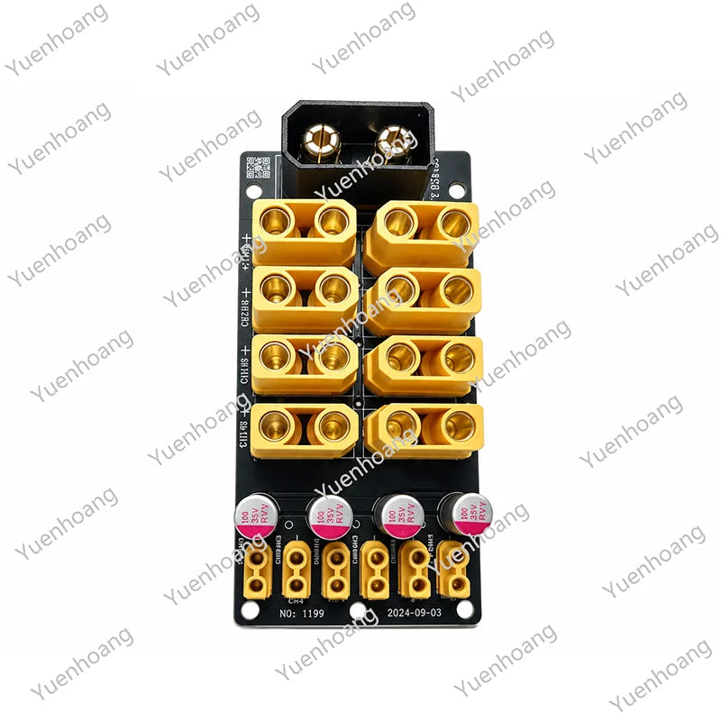 1PCS High Current QS8M Power Distribution Board Anti Interference Centralized Load Supply XT90 XT30 Multi Output PDB Module