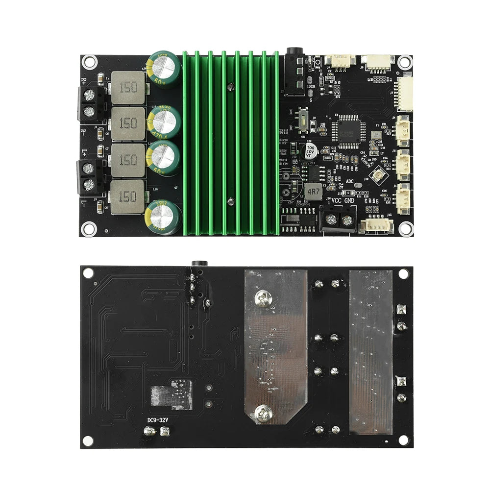 2X150W Bluetooth BT Amplifier Board Bass Enhancement EQ Adjustment Audio Amplifier Module with APP Tuning for DIY Car Audio