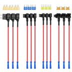 Nilight Automotive Fuse Tap Kit, Car Fuse Adapter Assortment Set, Add-A-Circuit Fuse Holder with Wire and Fuse, Automotive Electrical Accessories for Car Truck SUV, 10PCS/12PCS Combo Set