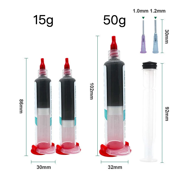 SAC305 Solder Paste Welding Tin Sn99Ag0.3Cu0.7 Sn96.5Ag3.0Cu0.5 BGA Welding PCB SMD SMT Flux Lead-Free Soldering Repair No-clean