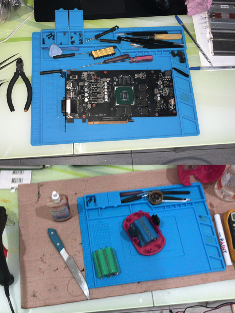 For BGA Soldering Station Silicone Repair Pad Magnetic Heat-Resistant Adsorption Soldering Mat Platform