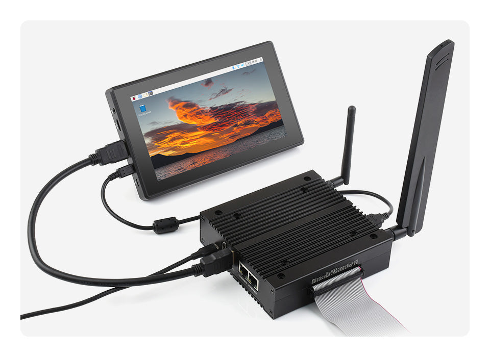 Waveshare CM4-NVME-NAS-BOX,NAS Multi-functional Mini-Computer Designed for Raspberry Pi Compute Module 4 (NOT included), Network