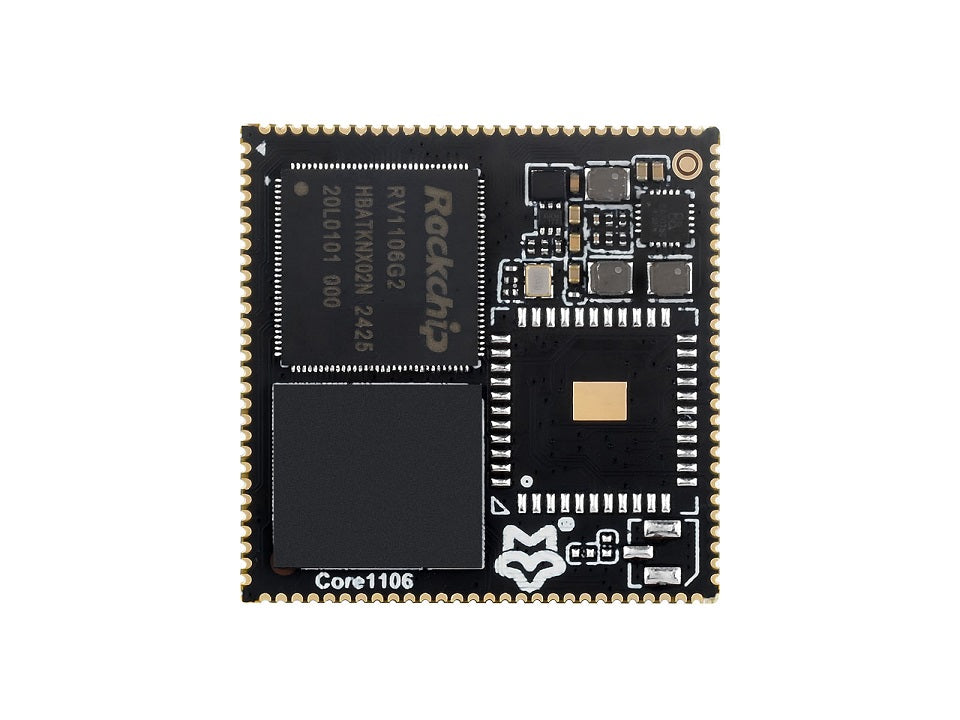 Core11061208,Luckfox Core1106 Core Board Based On Rockchip RV1106 Chip, 8GB eMMC, Integrates ARM Cortex-A7/RISC-V MCU/NPU/ISP Pr