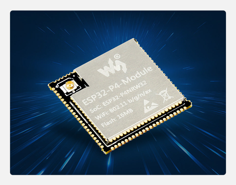 ESP32-P4-Module-DEV-KIT ESP32-P4 Development Board with ESP32-C6 WiFi 6 Bluetooth 5 BLE MIPI CSI DSI RJ45 USB PoE Port Speaker