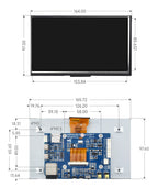 ESP32-S3 7inch Capacitive Touch Display Development Board, ESP32 With Display, 800×480, 5-point Touch