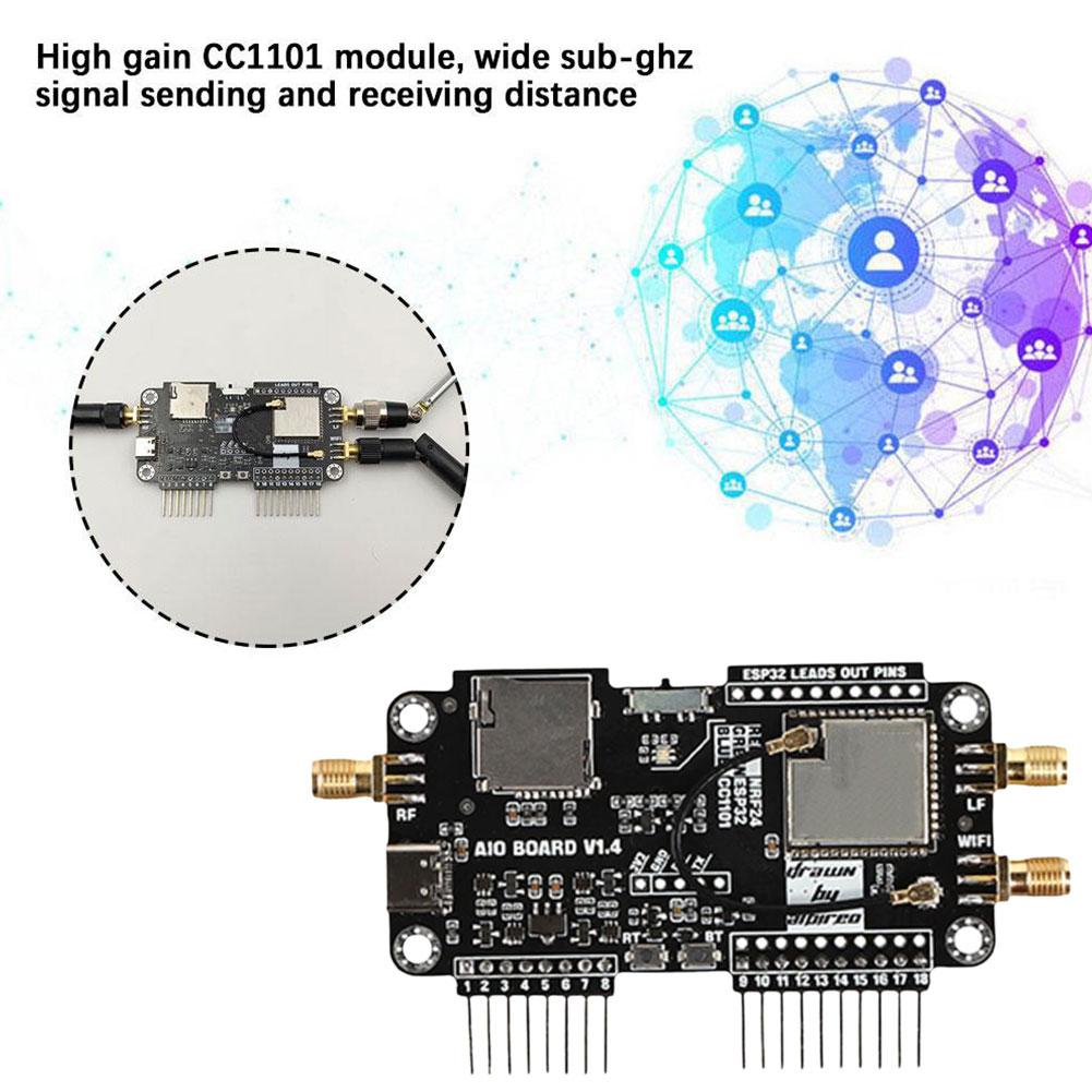 for Flipper Zero Modification Module NRF24+ESP32 Development Board 2.4G High Gain CC1101 Support NRF Sniffer Mousejacker