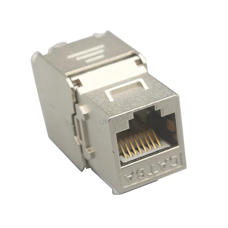 Keystone CAT 6A RJ45 Shielded FTP Zinc Alloy Slot CAT.6A Jack Modules CAT6A LAN Coupler Socket For 10GB Network