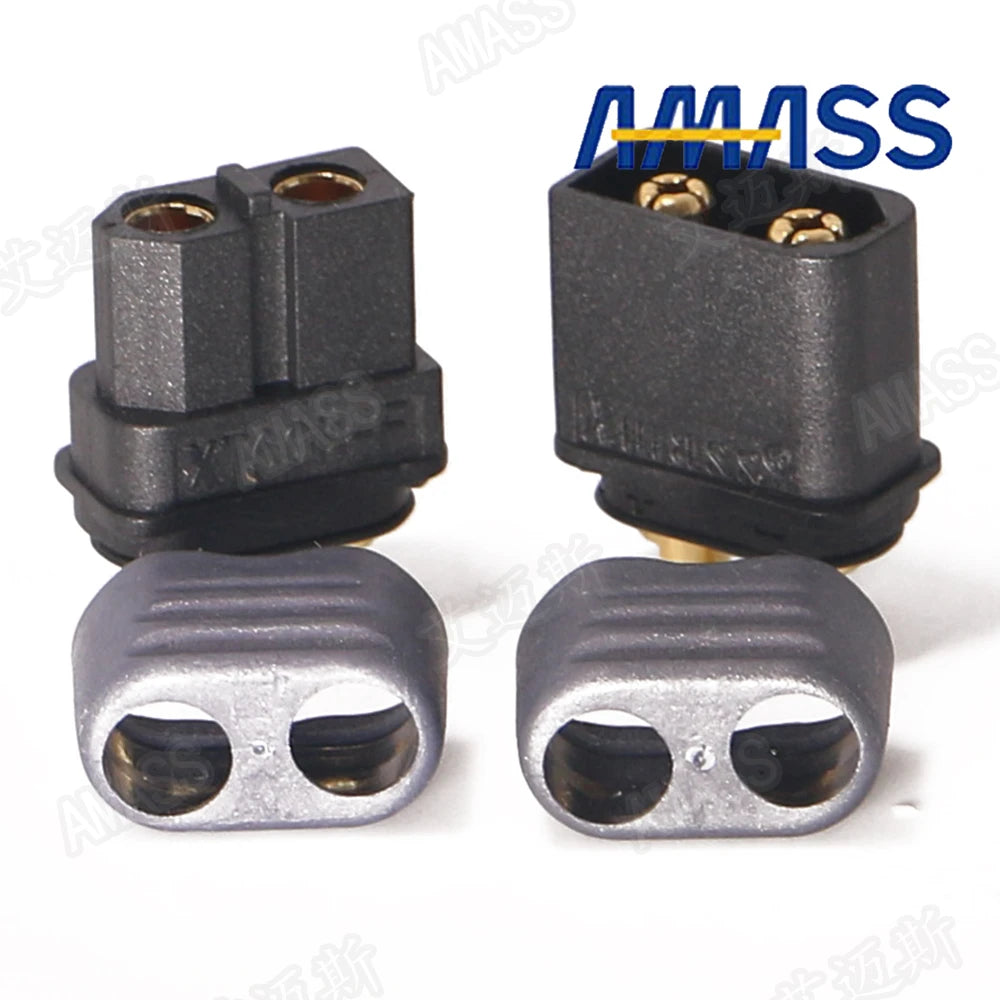 10pcs Amass XT60 XT60H Plug Connector With Sheath Housing Male & Female (5 Pair) For RC Quadcopter FPV Racing Drone Lipo Battery
