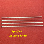 4pcs/set 28LED 360mm LED Backlight For E129741 32PFL6606H/60 32HFL5573D GT0326-1 GT0326-2 GT0326-4 Sharp Screen LK315D3LA63