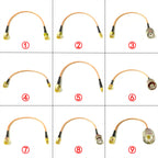SMA Male Plug to SMA N TNC BNC UHF MCX MMCX TS9 CRC9 Straight Pigtail Cable RG316 for WIFI Wireless 3G 4G Modem NEW