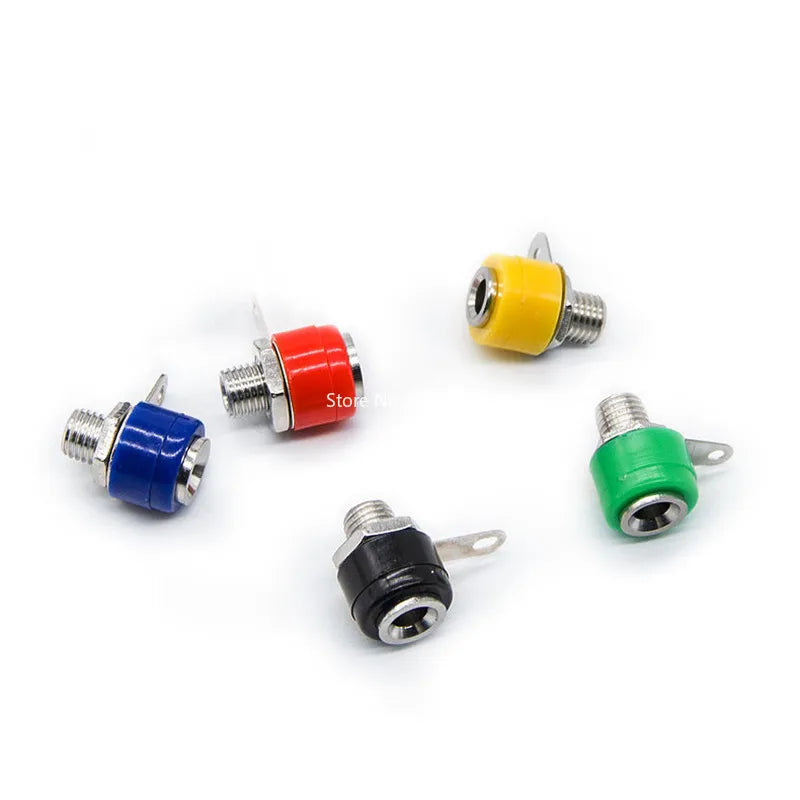 5/10/20/50Pcs 4mm Banana Socket Jack Female Connector Binding Post Speaker Panel Terminals Banana Plug Adapter 5 Colors