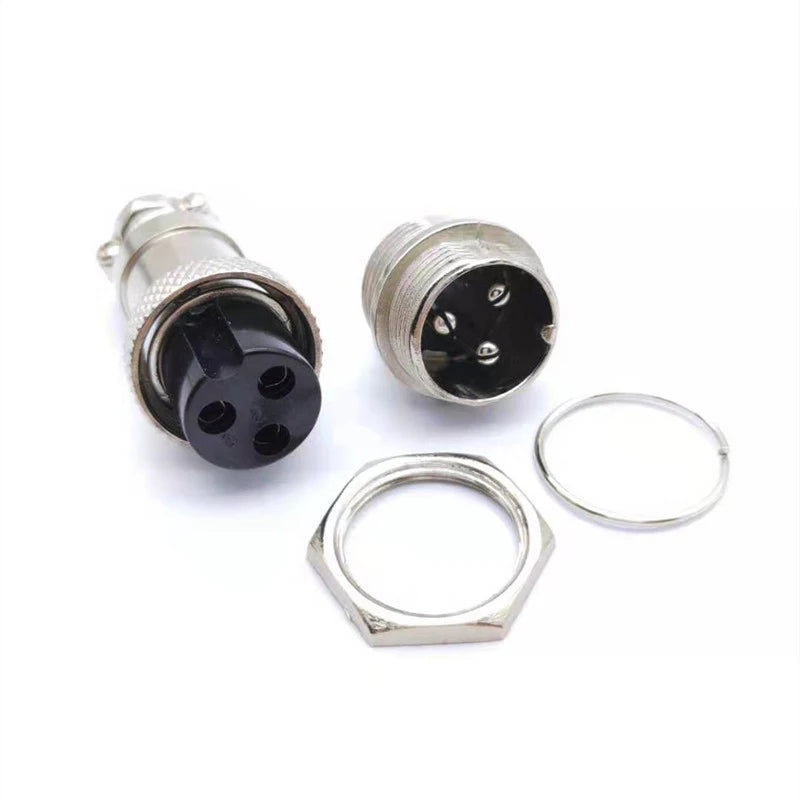 1Set GX16 2/3/4/5/6/7/8/9 Pin Male & Female 16mm L70-78 Circular Aviation Socket Plug Wire Panel Connector