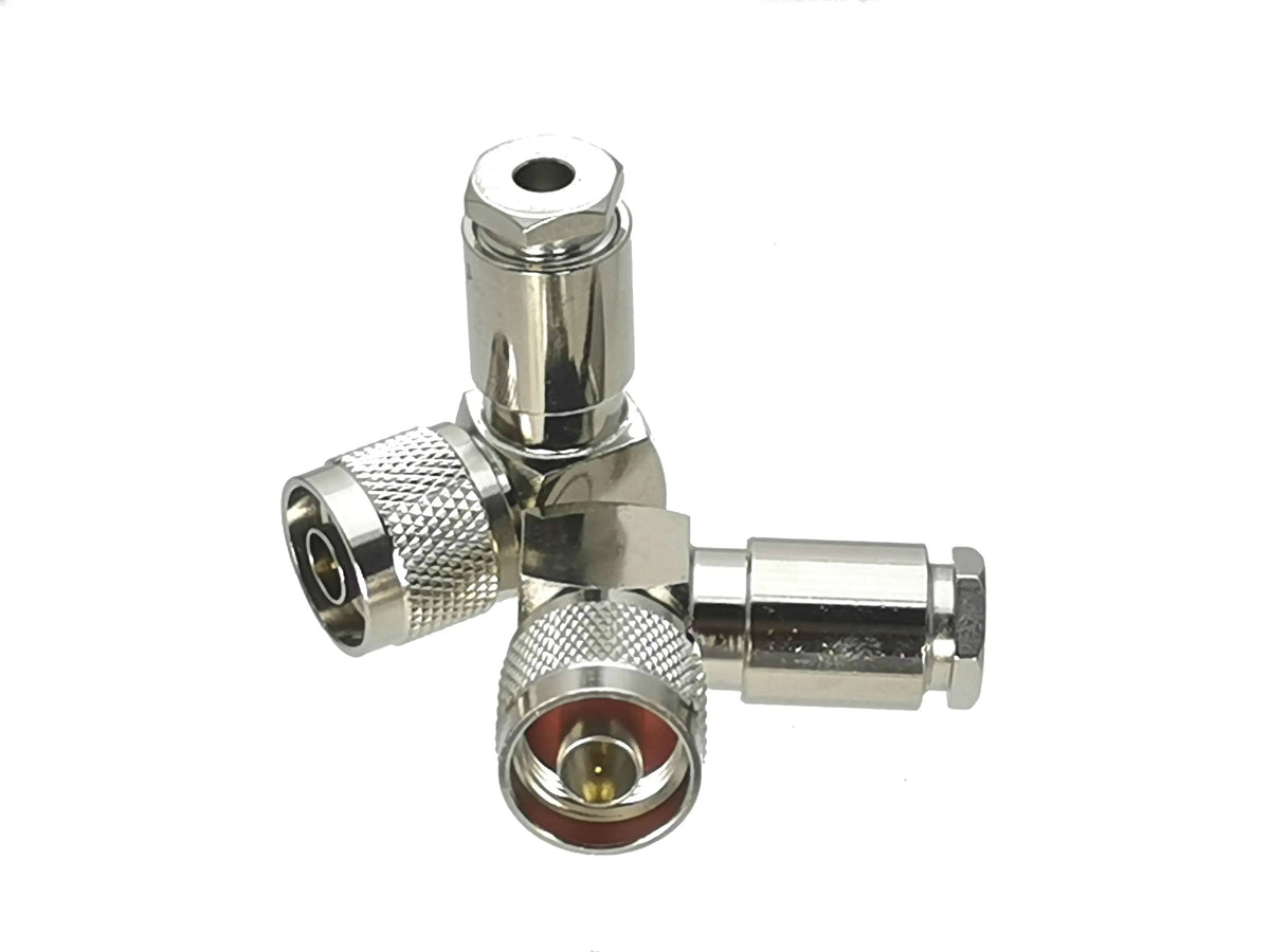 1Pcs Connector N Type Clamp For RG58 RG142 / RG8X LMR240 / RG5 RG6 / RG8 LMR400 RF Coaxial Male plug & Female jack