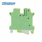 10Pcs USLKG5N USLKG5 Universal Screw Ground Protective Earth Modular Wire Electrical Connector Din Rail Terminal Block USLKG 5mm