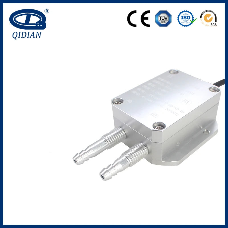 QDF70B -10kPa-10kPa 4-20mA 0-10V Wind Differential Pressure Transmitter Air Pressure Sensor