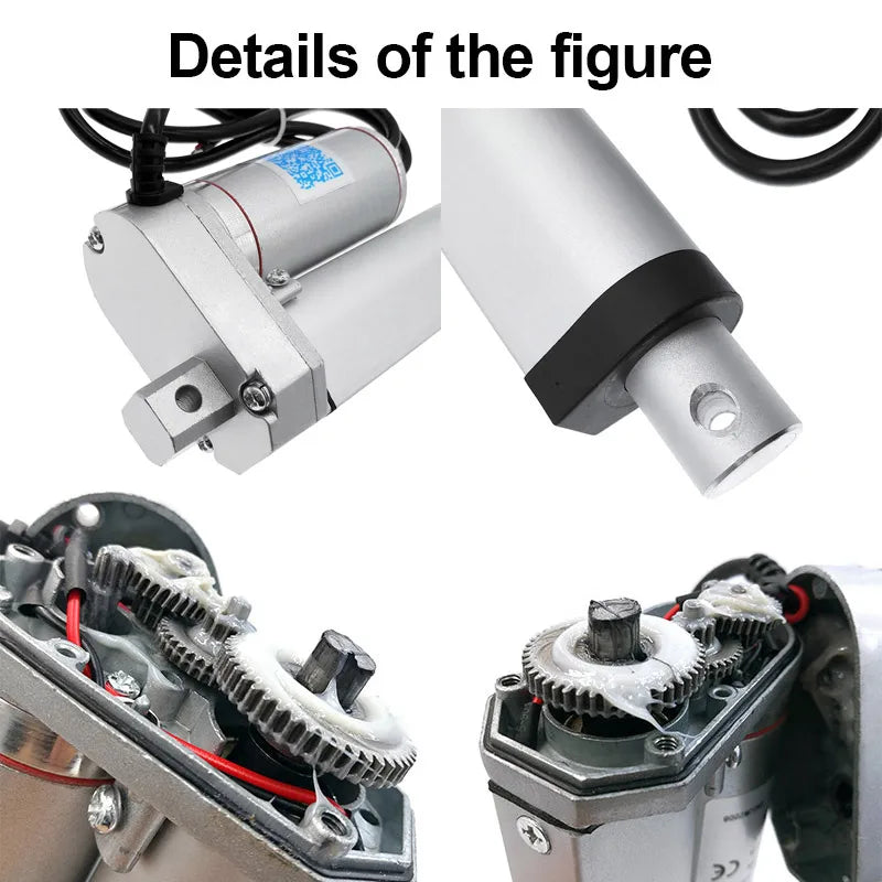 Linear Actuator 50/100/150/200/250mm Stroke 12V 24V Linear Actuator Motor 100/300/500/700/1000/1200/1500N
