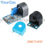 AC Current Transformer Sensor Range Single Phase AC Active Precision ZMCT103 Current Transformer Module ZMPT101B 2mA ZMCT103C 5A