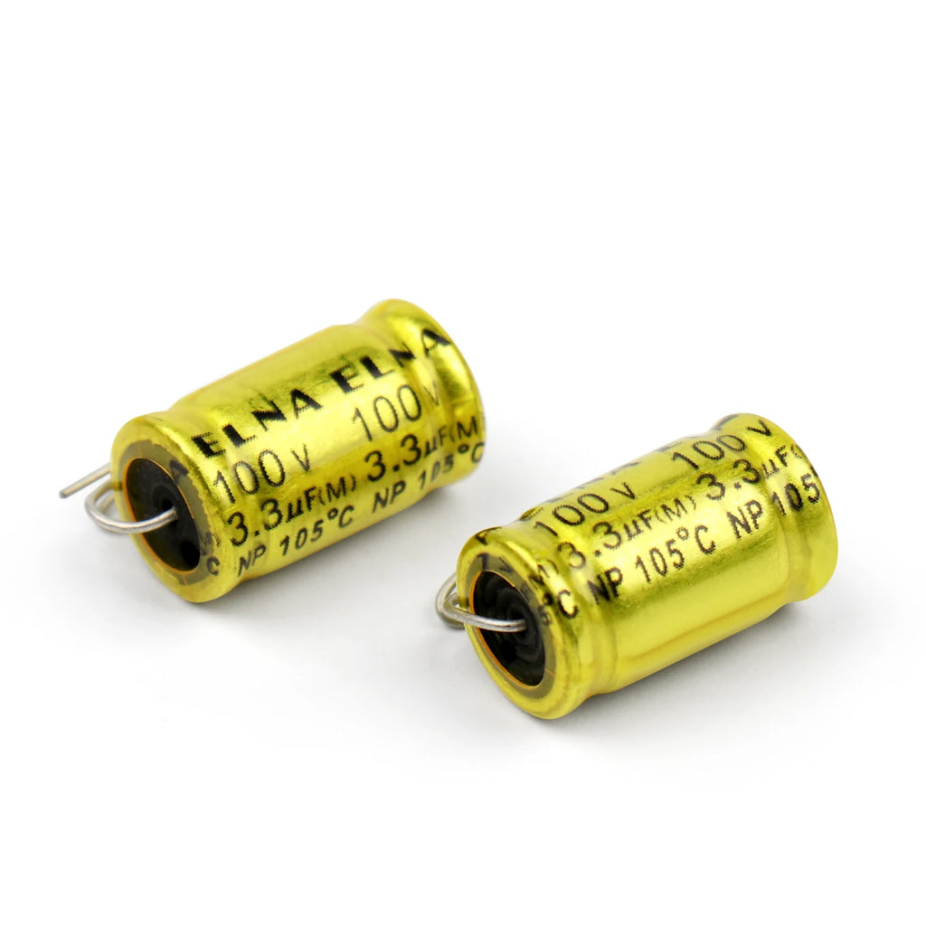 10Pcs 100V Horizontal Speaker Audio Capacitor Non Polarity Frequency Divider Crossover Polypropylene 1UF 1.5UF 2.2UF 3.3UF 4.7UF