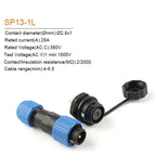 Waterproof Connector IP68 SP13 2/3/4/5/6/7/9PIN  Male Plug & Female Socket  Panel Mount Wire Cable Connector Aviation Plug