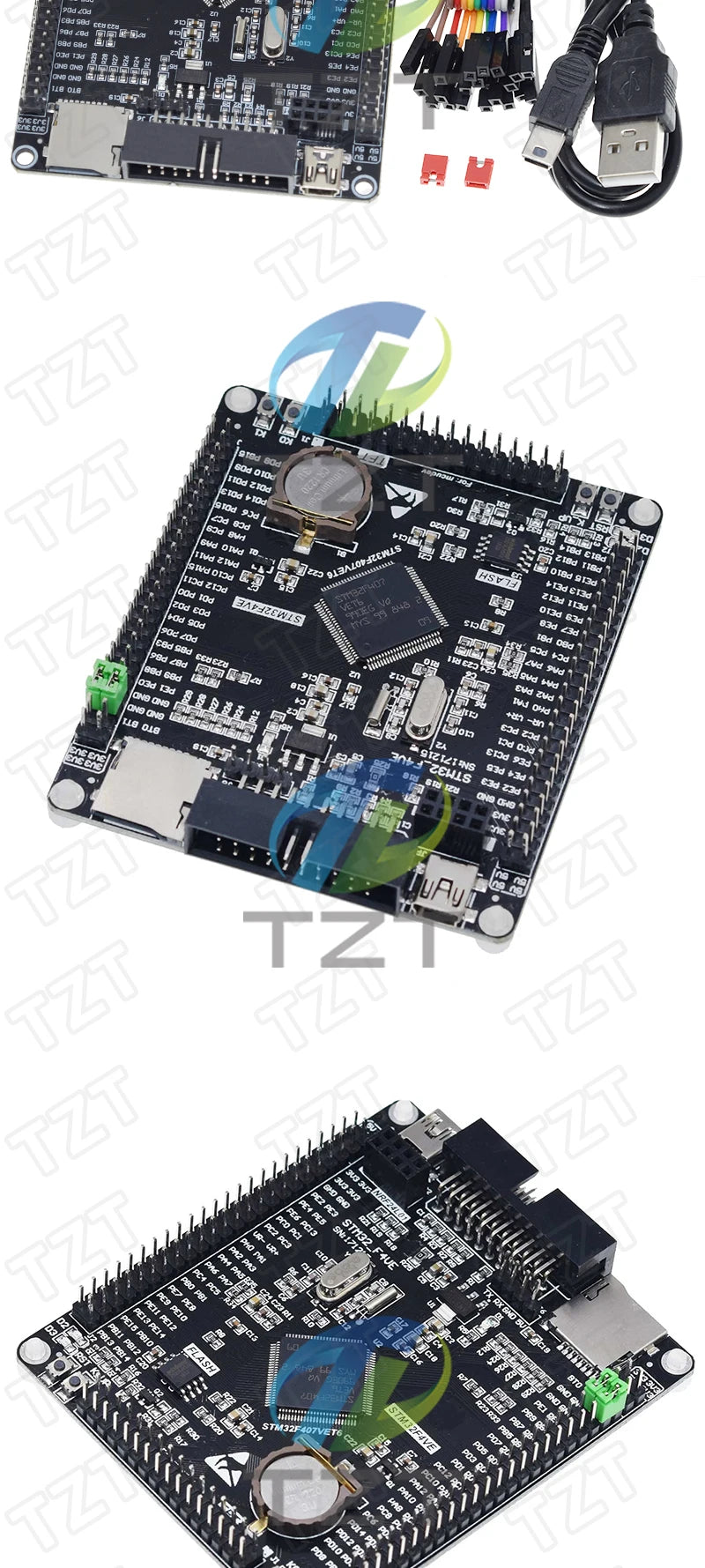 TZT 1/2/5pcs STM32F407VET6 STM Development Board Cortex-M4 STM32 minimum system learning board ARM core board