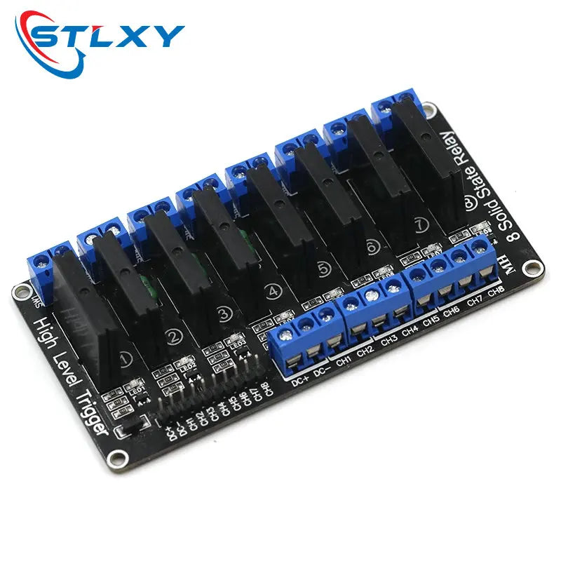 1-10Pcs 1 2 4 8 Channel 5V DC Relay Module Solid State High Level SSR AVR DSP G3MB-202P Relay for arduino