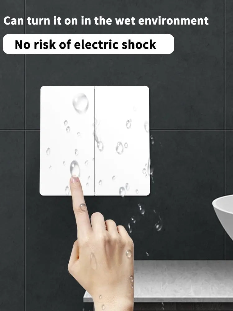 SIXWGH Smart Wireless Switch RF433Mhz Self-Powered Push Button Wall Panels Remote Controller Light Switch Waterproof Wall Switch