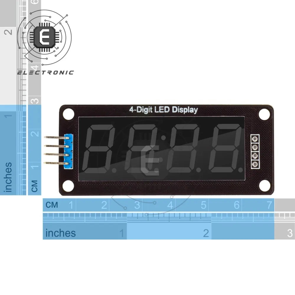 0.56inch TM1637 4-Digit LED Digital Display Tube Decimal 7-Segments Available in Multiple Colors