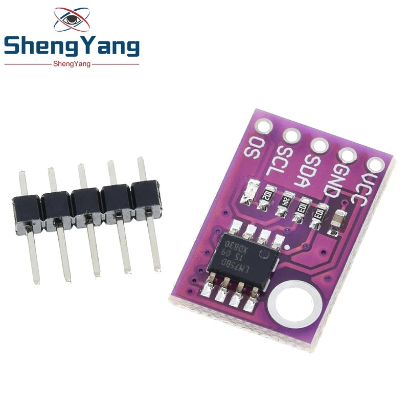 TZT LM75 LM75A Temperature Sensors High Speed I2C Interface High Precision Development Board Module For Arduino