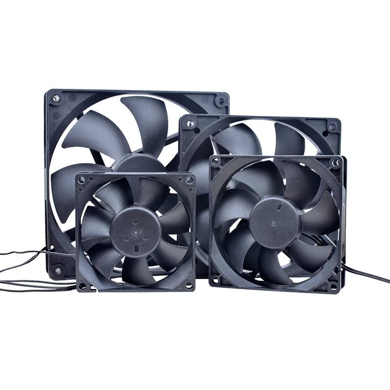 ANCHAOPU EC Brushless Cooling Fan AC 110V 120V 220V 240V Ball Bearing 2 Lines 60mm 70mm 80mm 92mm 120mm 140mm For Cabinets