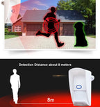 Outdoor Waterproof Wireless Animal Immune Infrared Detector 433MHz Long Working Distance For Home Burglar Wifi /GSM alarm system
