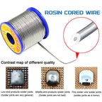 0.5/0.6/0.8/1.0/1.2/1.5/2.0mm 60/40 Welding Wire Roll 2% Rosin Flux Lead Tin Wire Rosin Solder Soldering Wire Roll 500g Wire