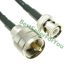 RG58 Cable UHF PL-259 PL259 Male To BNC Male Straight Lot Crimp Jumper Pigtail