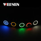 12/16/19/22mm Metal Push Button Switch Momentary Latching Fixed Electric On Off Power Start Stop LED Light 3V 6V 12V 24V 220V
