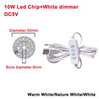 DC5V Dimmable LED Chips 5730 SMD LED Lamp 5W 6W 10W LED Light Beads White Warm White DIY Light Adjustable LED Bulb USB Dimmer