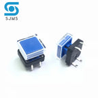 10pcs B3F Tactile Push Button Switch +A14 Color Hat 10pcs + Transparent Cap 10pcs Momentary Tact Touch Micro Switch 12*12*7.3mm