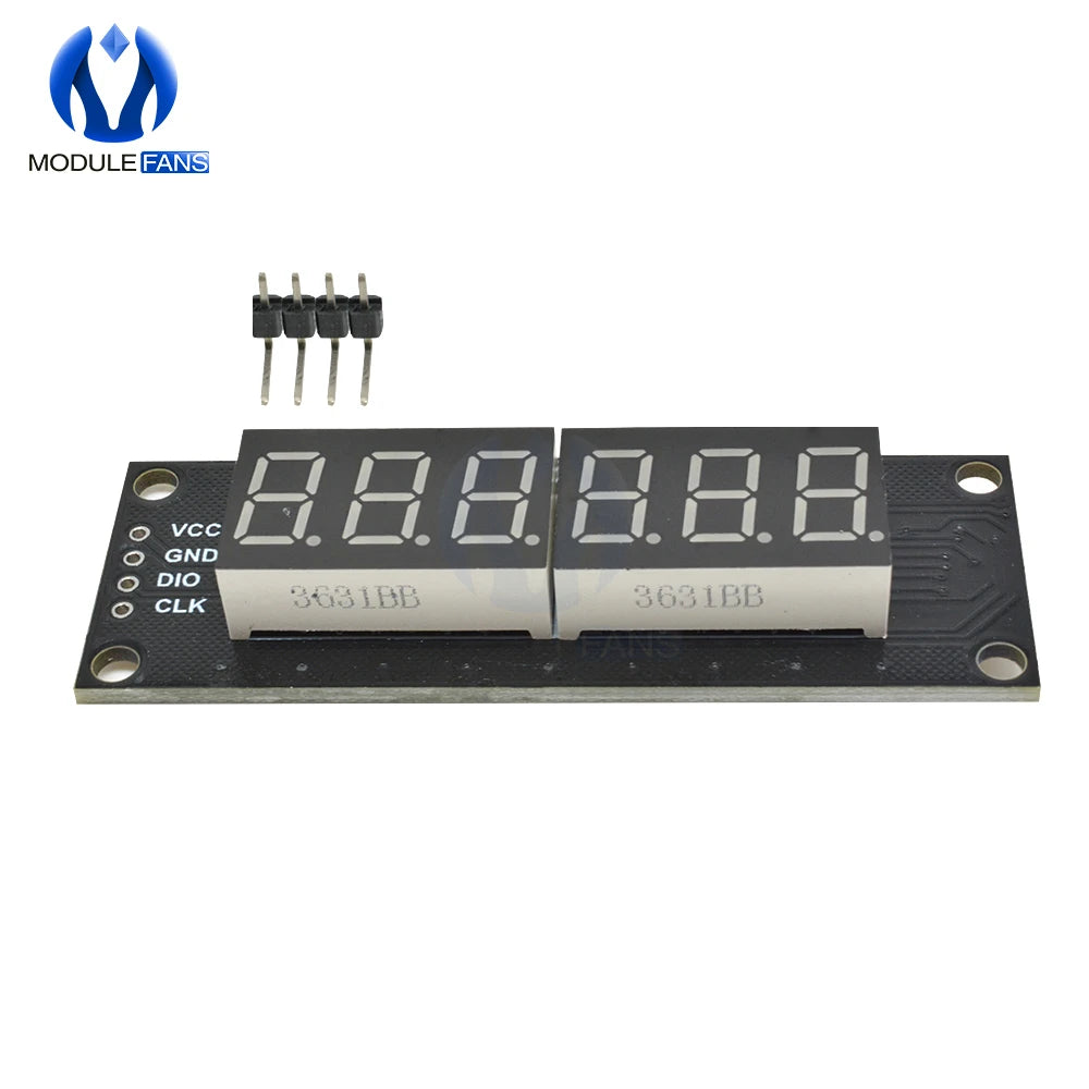 0.36" 6 Digit 7 Segment TM1637 LED Display Module 0.36 inch LED Indicator for Arduino DIY Red Green Blue Yellow White