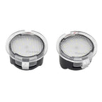 2Pcs Canbus No Error LED Side Mirror Puddle Lights For Ford F150 Mondeo Mk5 Mustang Edge Explorer Expedition Flex 6000K White