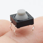20pcs/lot 8x8x5MM 4PIN G77 Conductive Silicone Soundless Tactile Tact Push Button Micro Switch Self-reset