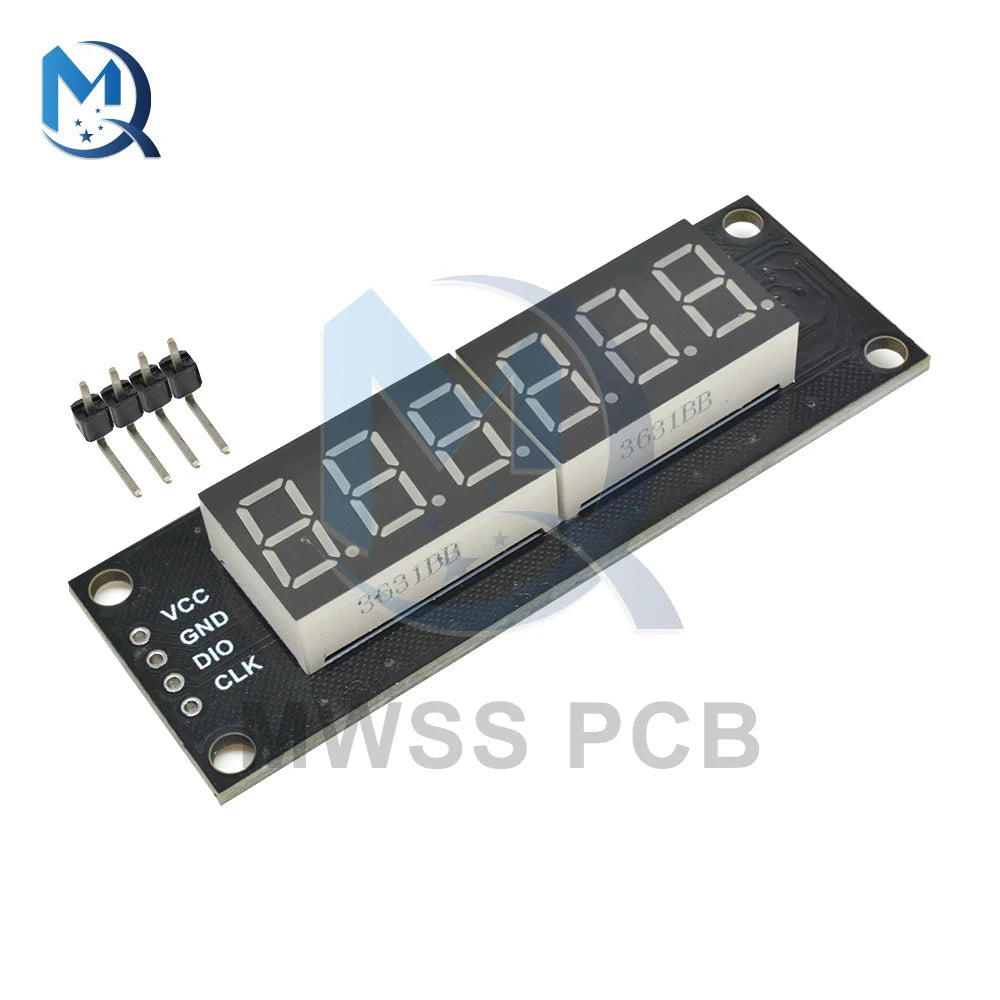 0.36 Inch TM1637 4/6-Digit LED Digital Display Tube Module Red/Green/Yellow/Blue/White 0.36" Decimal 7 Segments For Arduino