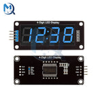 0.56 inch 4-Digit 7 Segments Digital Tube Clock Module Double Dots Blue Yellow White Green Red LED Display TM1637 For Arduino