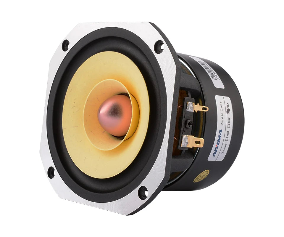 AIYIMA 1Pcs 4 Inch Full Range Speaker Unit 4 8 Ohm 25W Speaker Tweeter Woofer Aluminum Bullet Audio Home Theater Loudspeaker